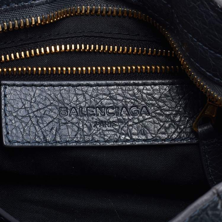 مملوكة مسبقًا Balenciaga Anthracite Leather Mini RH City Tote