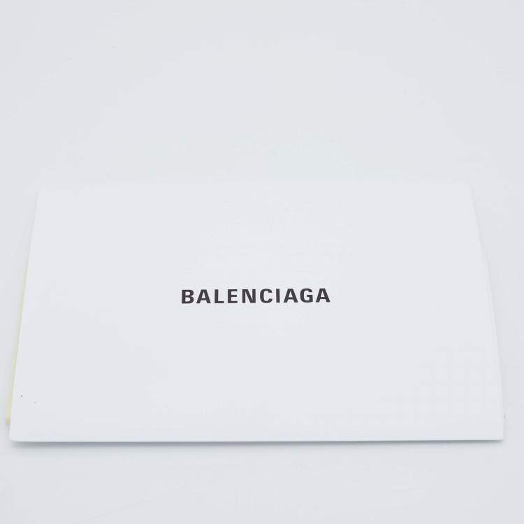 Pre Owned Balenciaga Silver Leather XS Le Cagole Chain Shoulder Bag