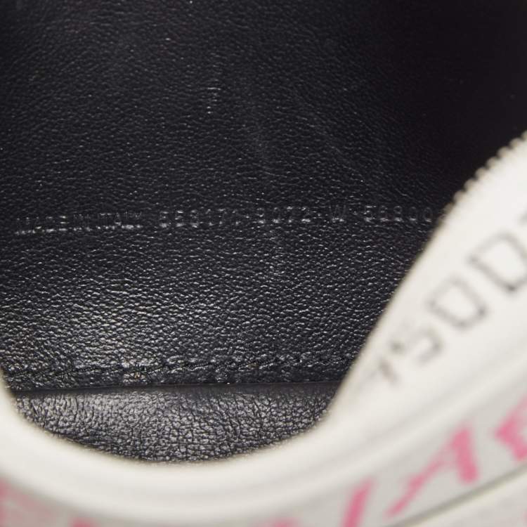 Pre Owned Balenciaga White Graffiti Leather Everyday Crossbody Bag