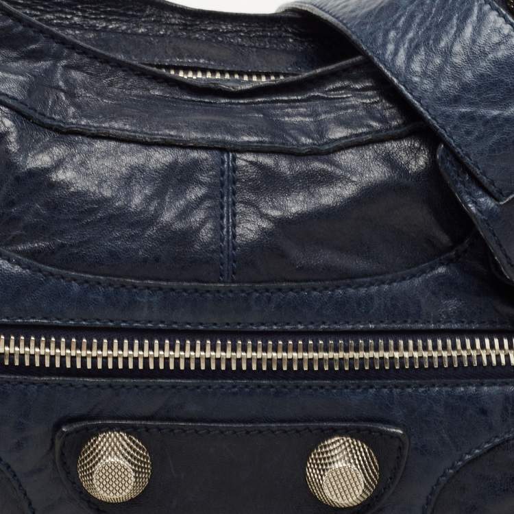Pre Owned Balenciaga Blue Leather GGH Part Time Bag