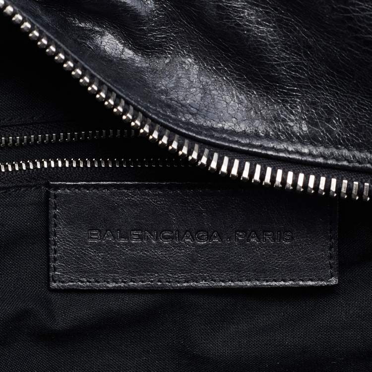Pre Owned Balenciaga Black Quilted Chevre Leather Matelassé GM Bag