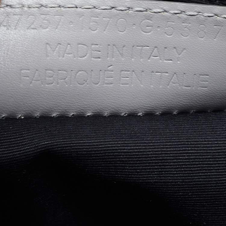 Pre Owned Balenciaga Grey Leather and Lizard Mini Padlock All Afternoon Tote