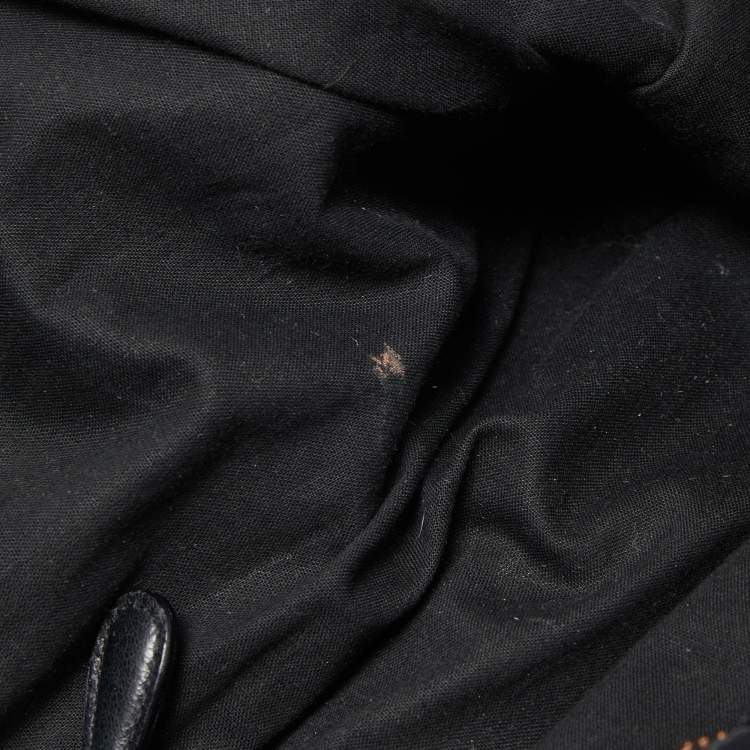 Pre Owned Balenciaga Black Leather GGH Part Time Bag