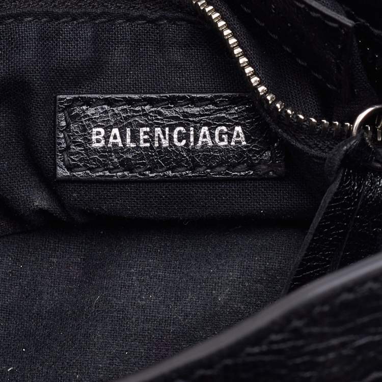 Pre Owned Balenciaga Black Leather Mini RH Classic City Bag
