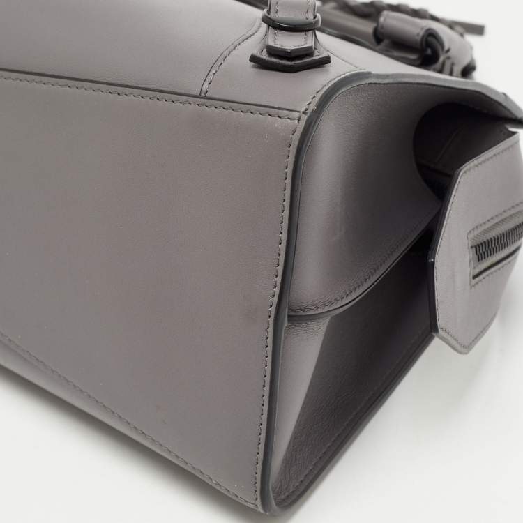 Pre Owned Balenciaga Grey Leather Small Neo Classic Tote
