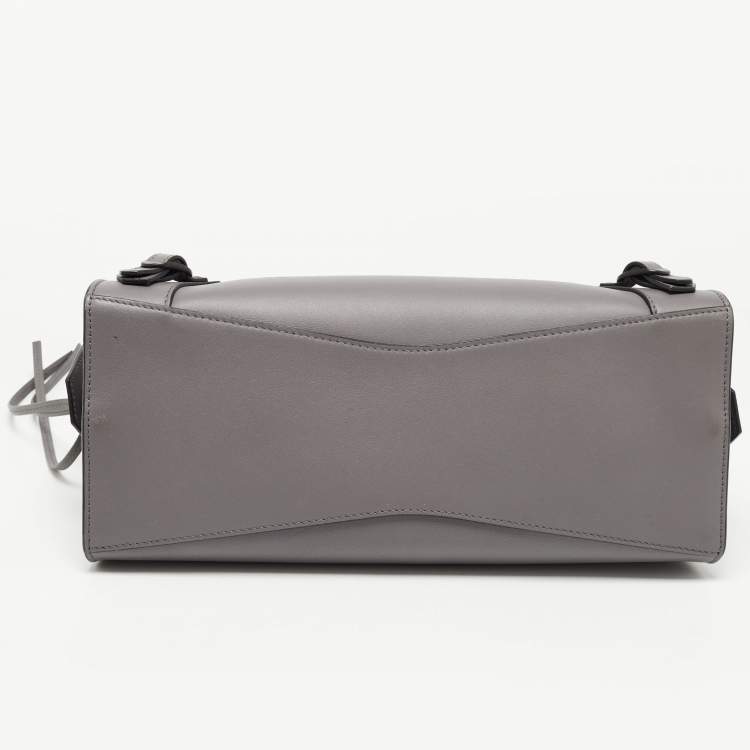 Pre Owned Balenciaga Grey Leather Small Neo Classic Tote