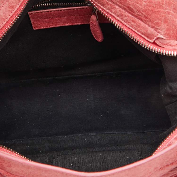 Pre Owned Balenciaga Pink Leather RSH Town Bag