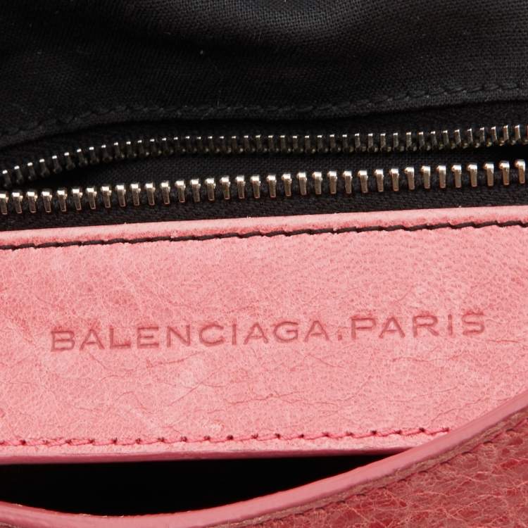 Pre Owned Balenciaga Pink Leather RSH Town Bag