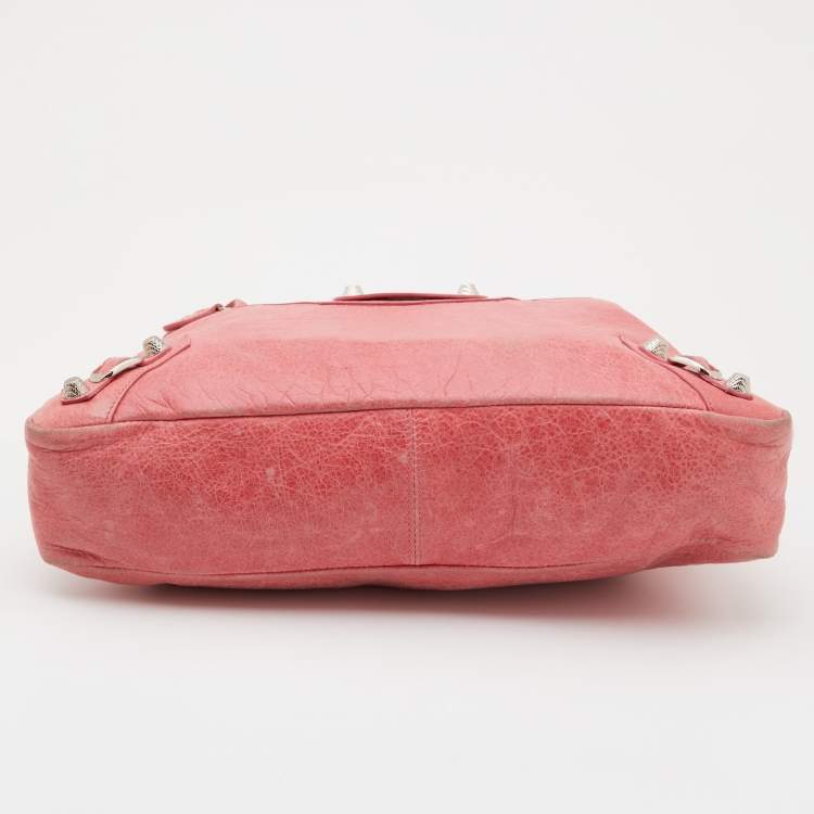 Pre Owned Balenciaga Pink Leather RSH Town Bag