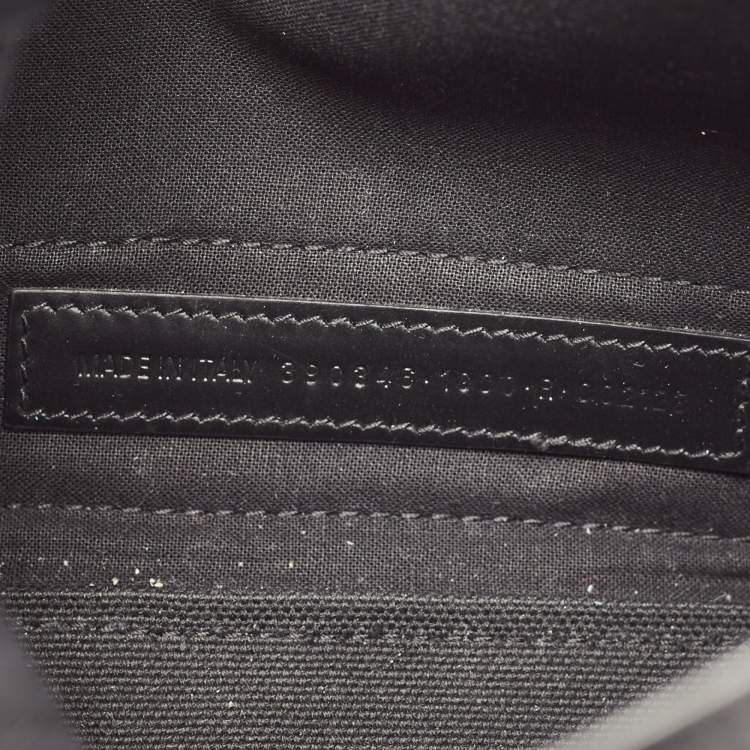 Pre Owned Balenciaga Black/White Canvas and Leather XS Cabas Tote