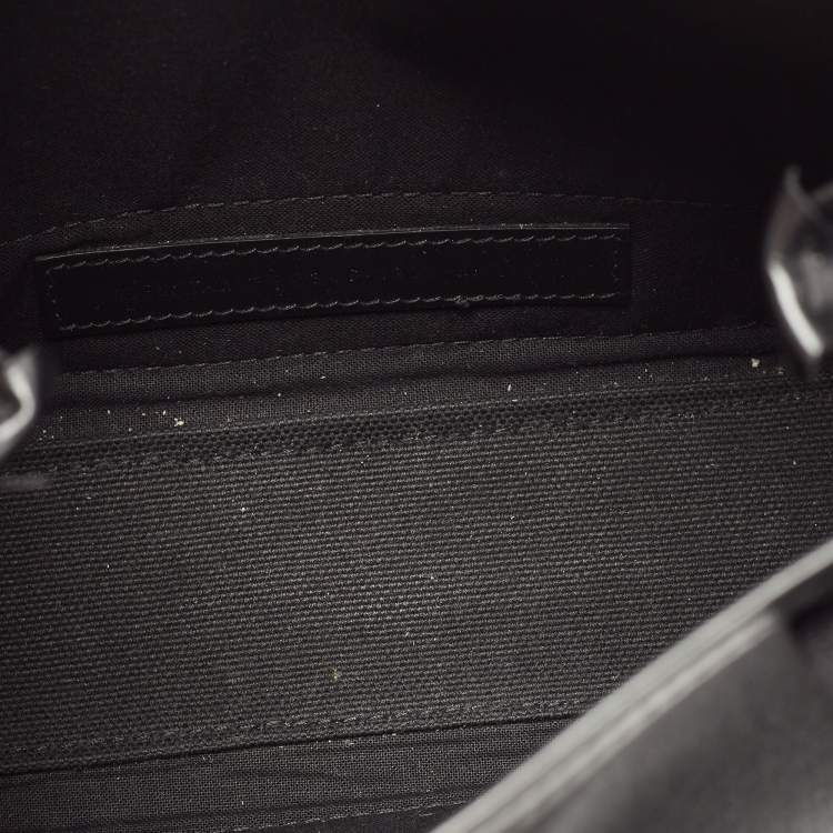 Pre Owned Balenciaga Black/White Canvas and Leather XS Cabas Tote