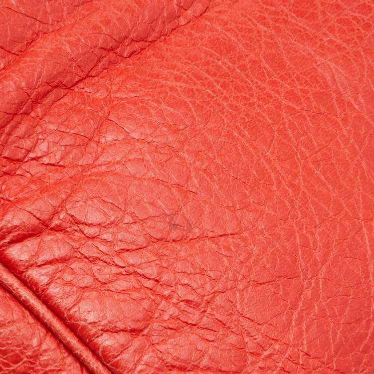 Pre Owned Balenciaga Rose Corail Leather Classic Hip Crossbody Bag