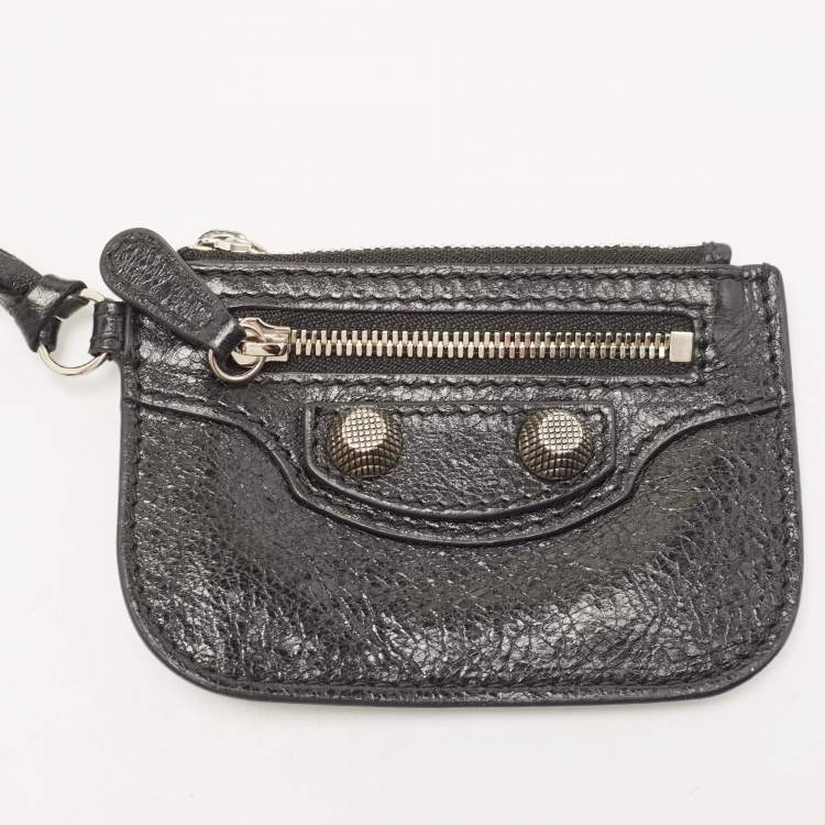 Pre Owned Balenciaga Black Glossy Leather Le Cagole Small Shoulder Bag