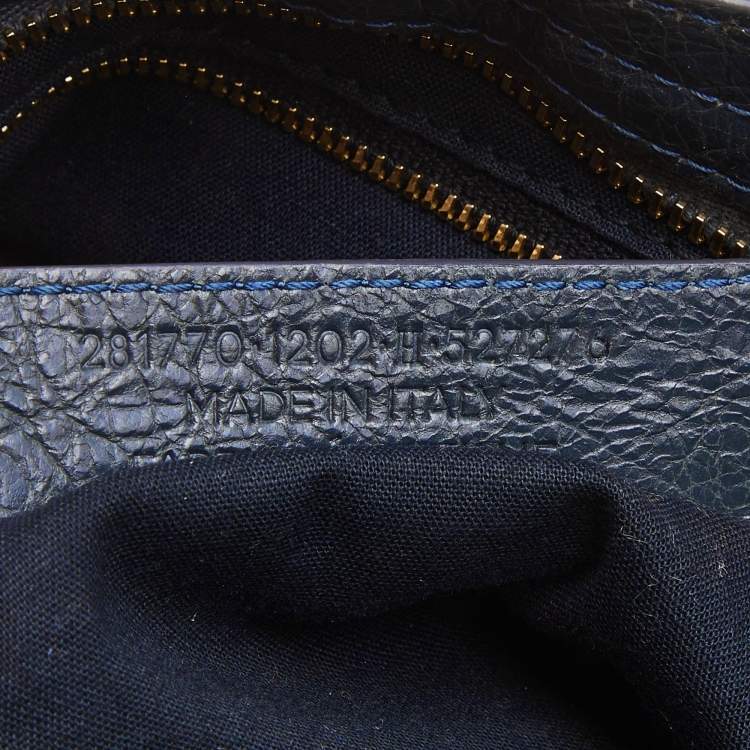 Pre Owned Balenciaga Dark Blue Leather RGH City Tote