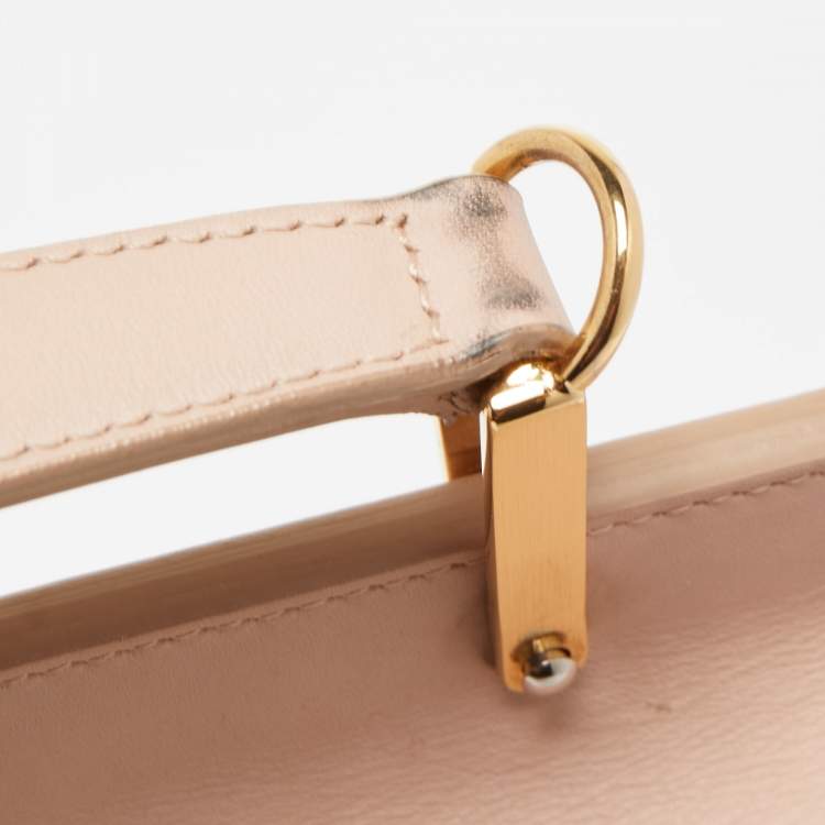 Pre Owned Balenciaga Pink Leather Le Dix Cartable Top Handle Bag