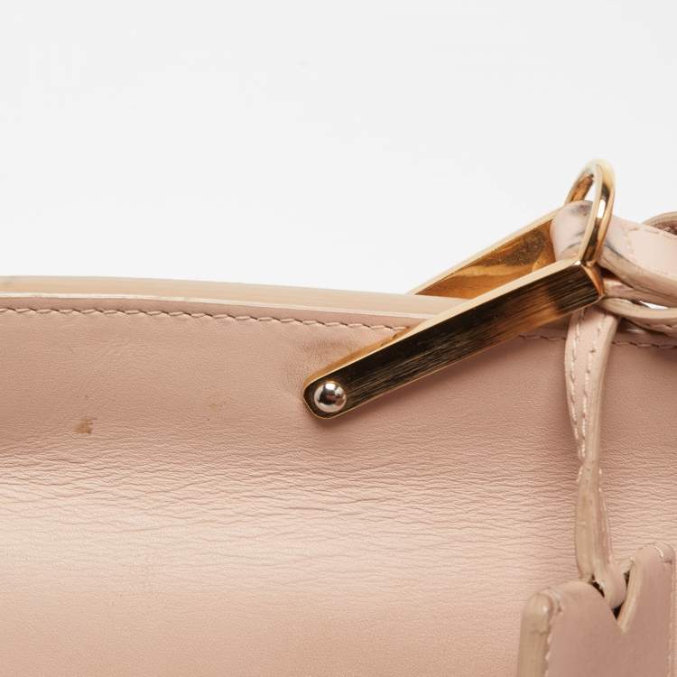 Pre Owned Balenciaga Pink Leather Le Dix Cartable Top Handle Bag