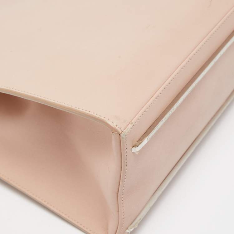Pre Owned Balenciaga Pink Leather Le Dix Cartable Top Handle Bag