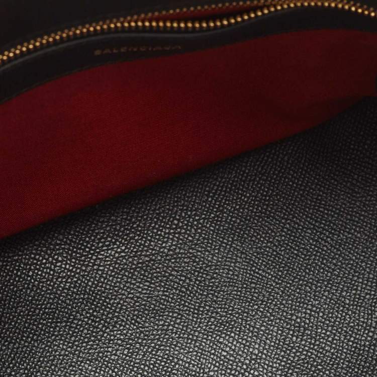 Pre Owned Balenciaga Black Leather Small Ville Bag