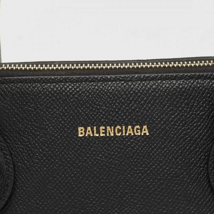 Pre Owned Balenciaga Black Leather Small Ville Bag