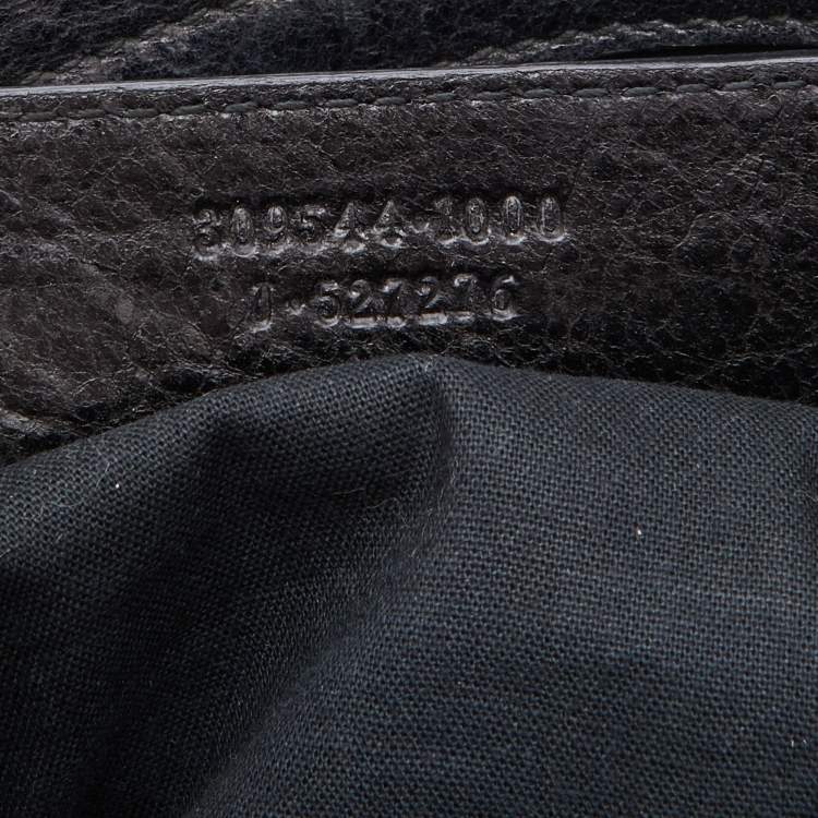 Pre Owned Balenciaga Black Leather Mini RH City Bag