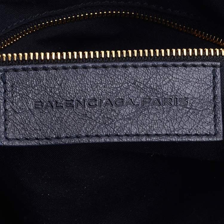 Pre Owned Balenciaga Blue Canvas and Leather RH Velo Bag