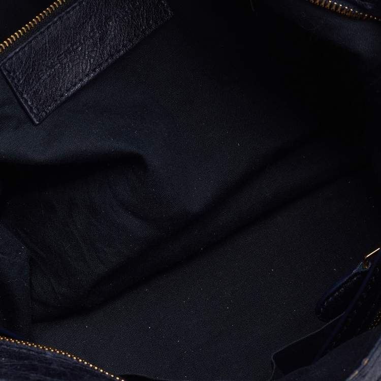 Pre Owned Balenciaga Blue Canvas and Leather RH Velo Bag