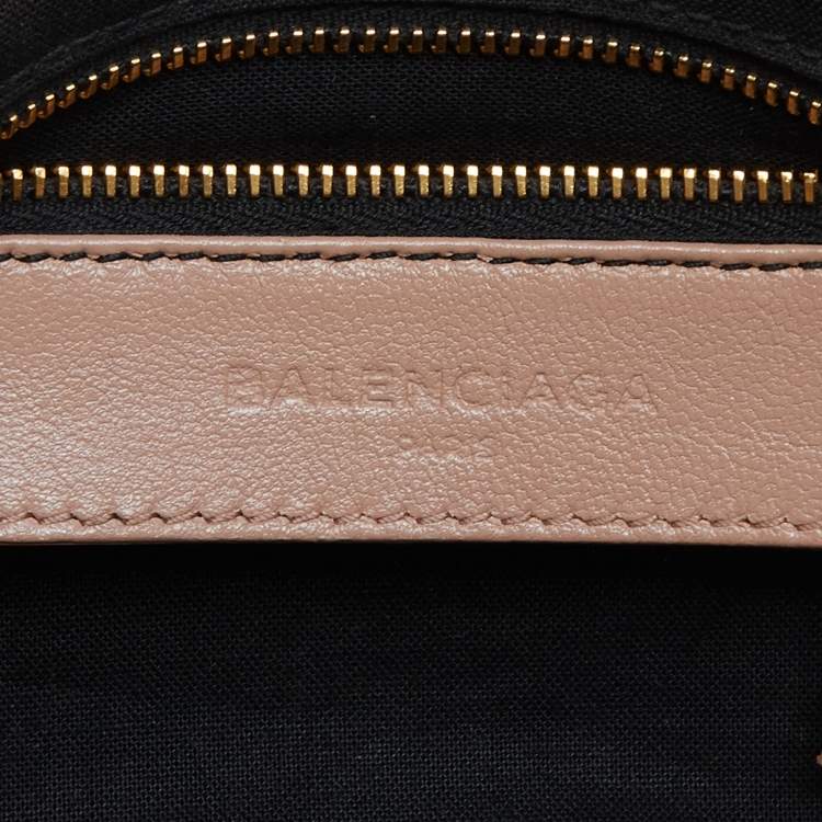 مملوكة مسبقًا Balenciaga Rose Aubepine Leather Mini Metallic Edge City Bag