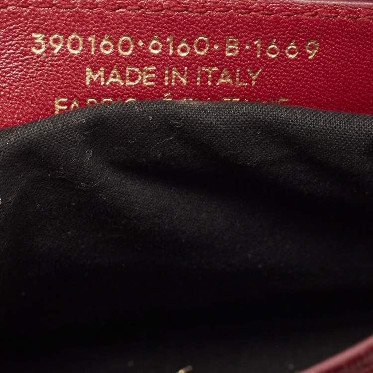 Pre Owned Balenciaga Red Leather Mini Classic Metallic Edge City Bag