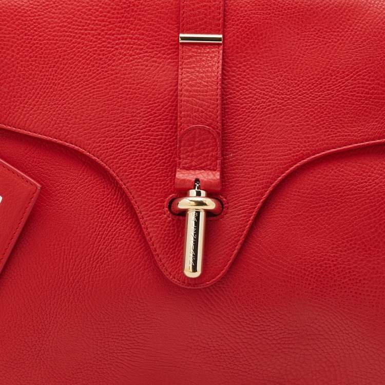 Pre Owned Balenciaga Rose Corail Leather Tube Clasp Top Handle Bag