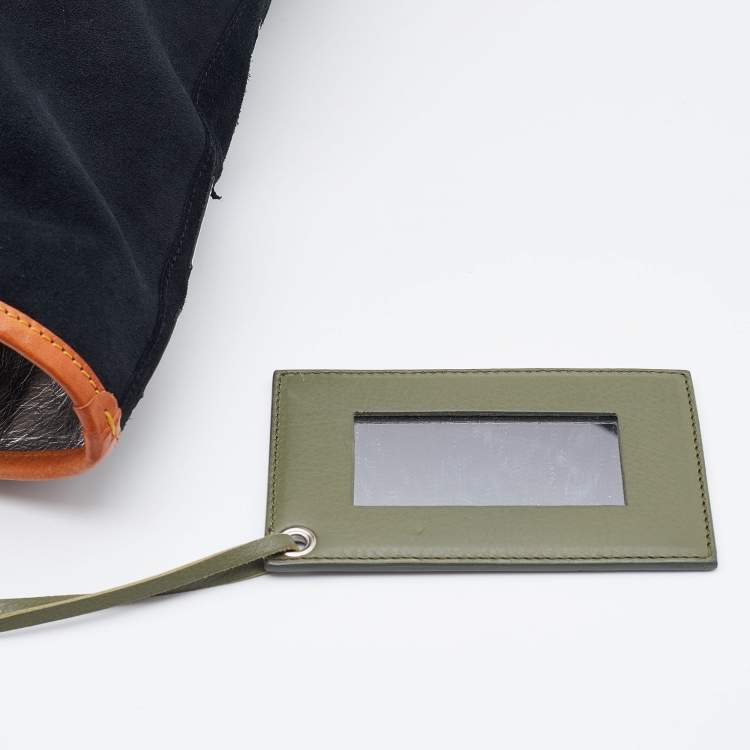 Pre Owned Balenciaga Multicolor Suede and Leather Alphabet Shopper Tote