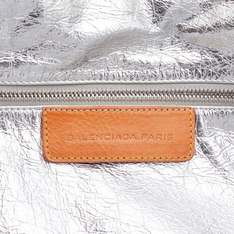 Pre Owned Balenciaga Multicolor Suede and Leather Alphabet Shopper Tote