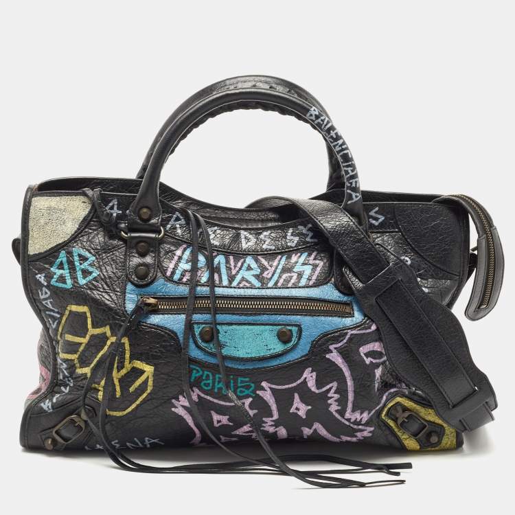 Balenciaga classic city graffiti bag hotsell