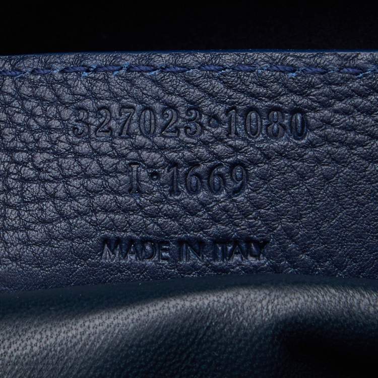 Pre Owned Balenciaga Black/Blue Nubuck and Leather M Tube Round Satchel