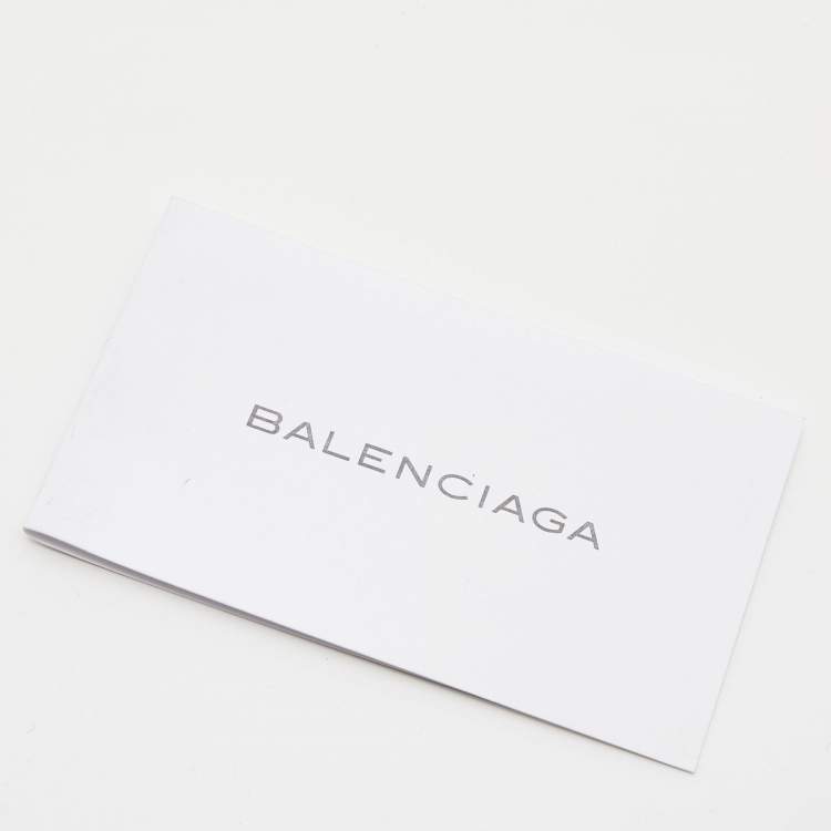 Pre Owned Balenciaga Blue Leather Tube Clutch