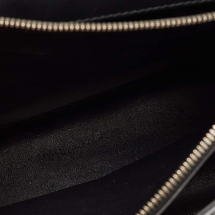 Pre Owned Balenciaga Black Leather and Python Le Dix Cartable Top Handle Bag