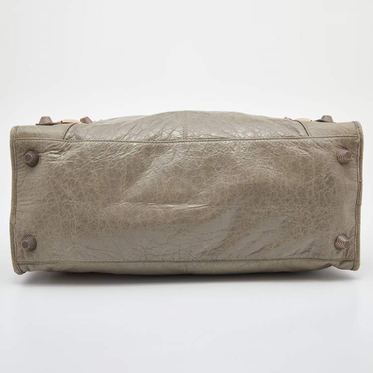 Pre Owned Balenciaga Papyrus Leather GRGH Work Tote