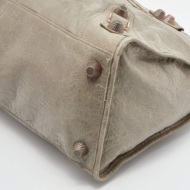 Pre Owned Balenciaga Papyrus Leather GRGH Work Tote