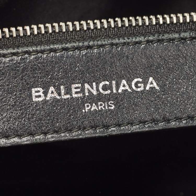 Pre Owned Balenciaga Black Leather Classic Mini City Tote