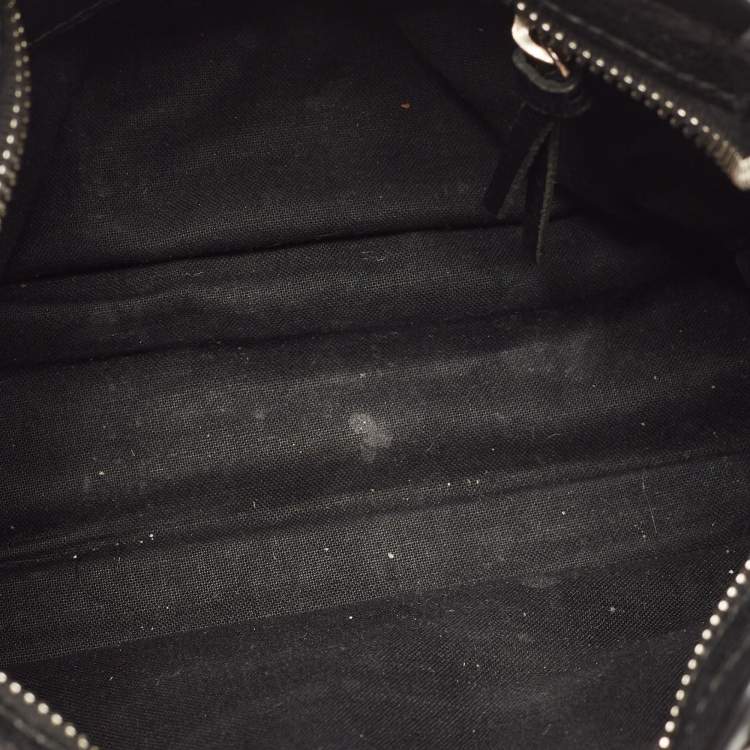Pre Owned Balenciaga Black Leather Classic Mini City Tote