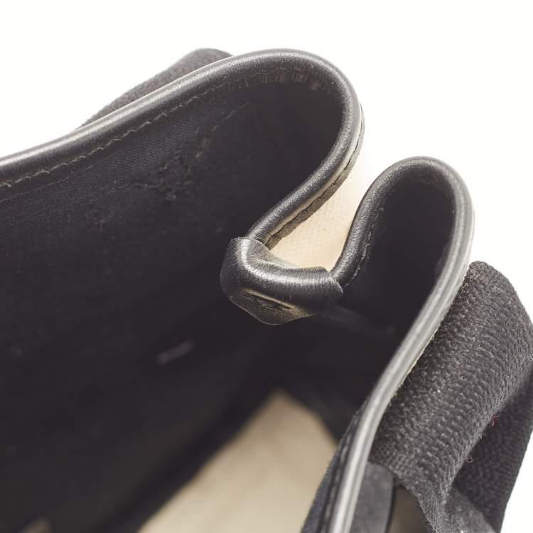 Pre Owned Balenciaga Black/White Canvas and Leather XS Cabas Tote