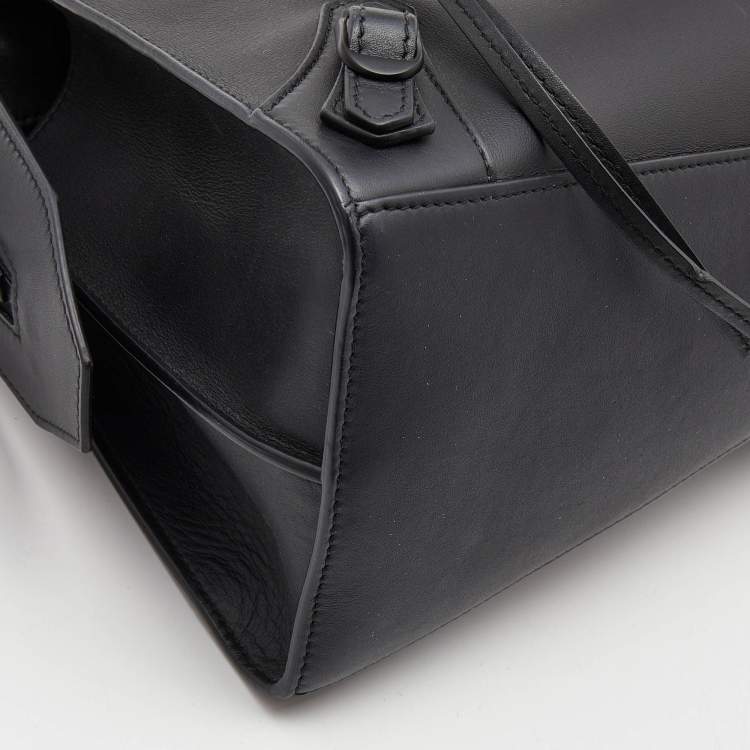 Pre Owned Balenciaga Black Leather Small Neo Classic Tote