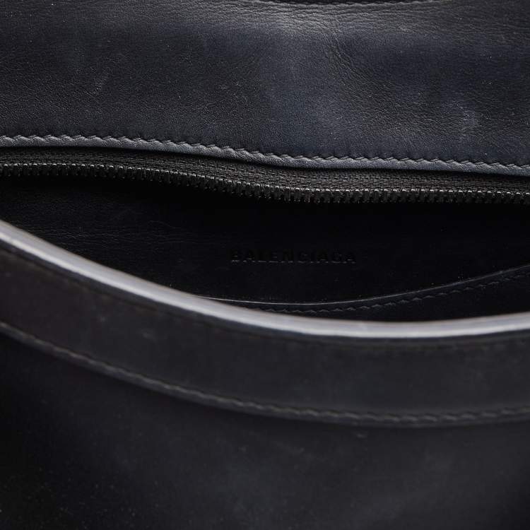 Pre Owned Balenciaga Black Leather Small Neo Classic Tote