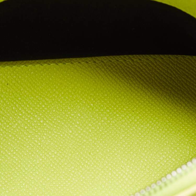 Pre Owned Balenciaga Neon Yellow Leather XXS Ville Satchel