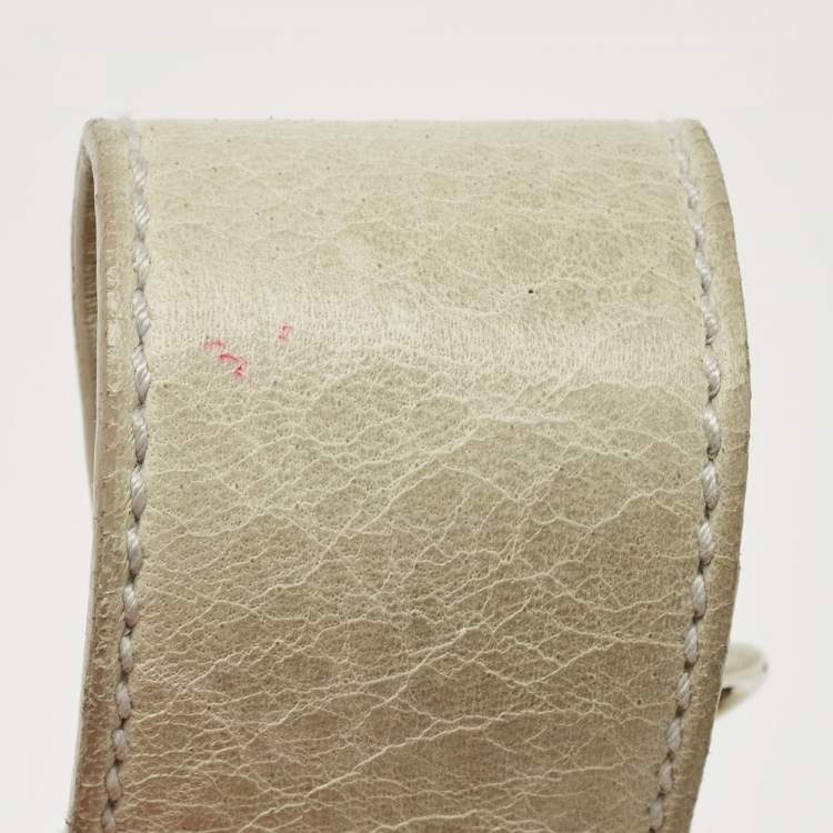 Pre Owned Balenciaga Light Green Leather Giant 21 Silver Hardware Part-Time Tote