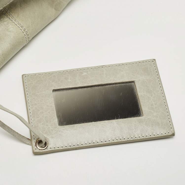 Pre Owned Balenciaga Light Green Leather Giant 21 Silver Hardware Part-Time Tote
