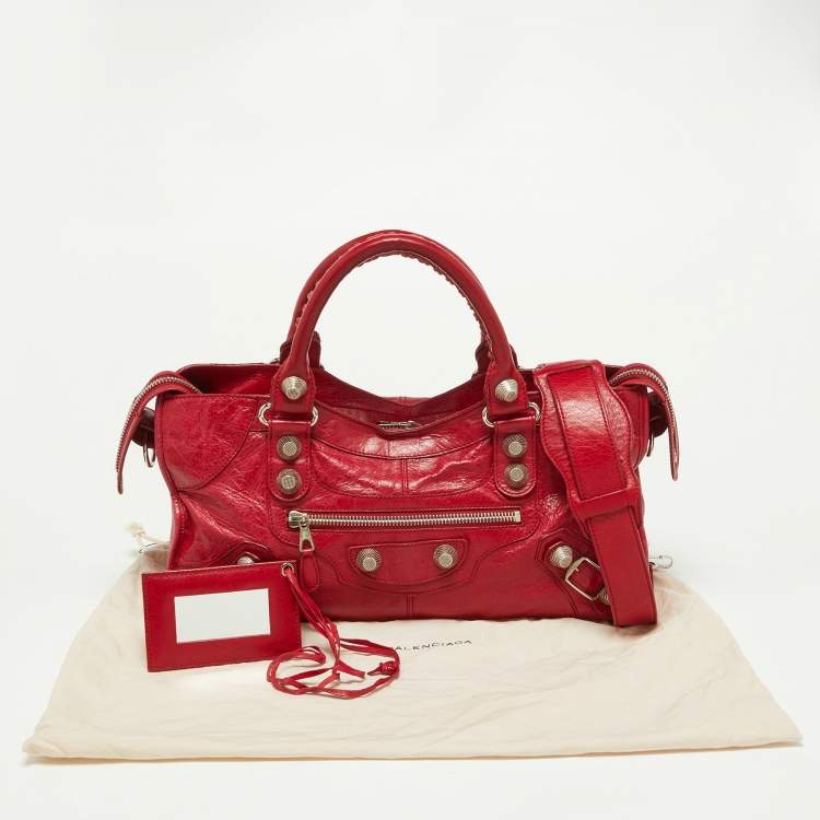 Pre Owned Balenciaga Sang Leather GSH Part Time Bag