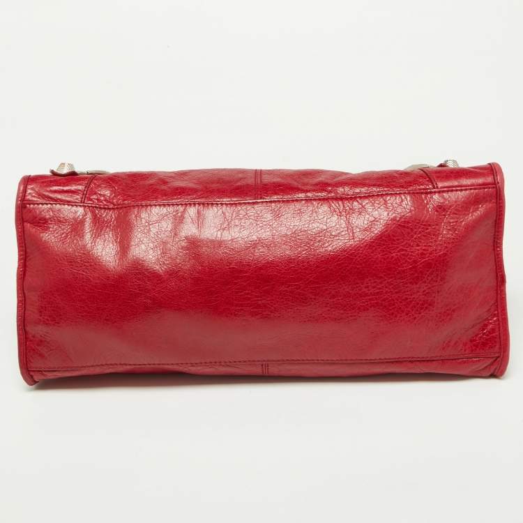Pre Owned Balenciaga Sang Leather GSH Part Time Bag