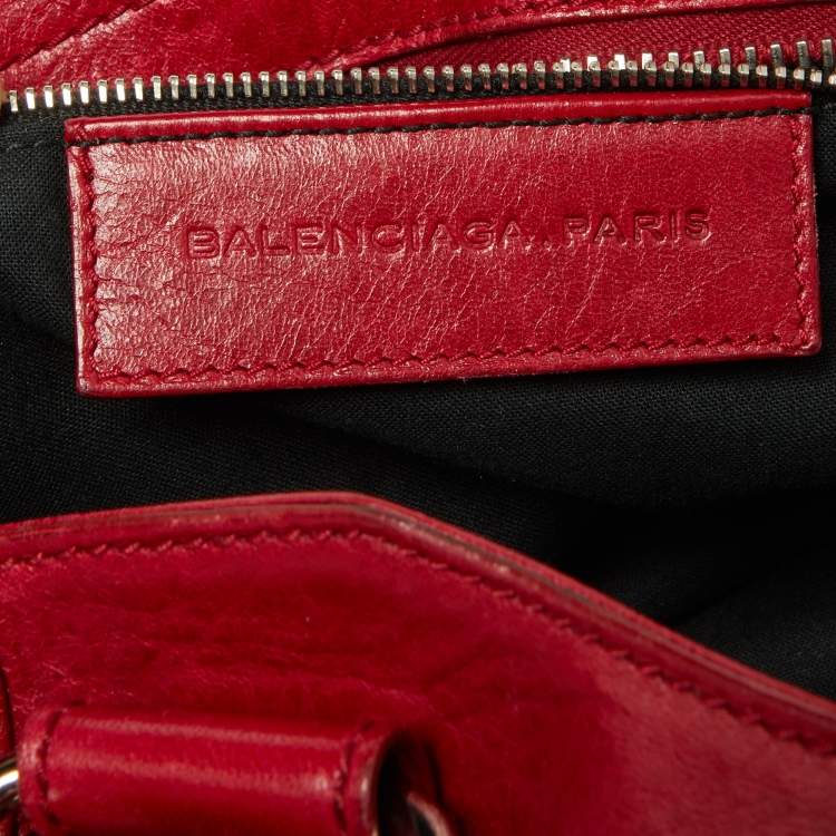 Pre Owned Balenciaga Sang Leather GSH Part Time Bag