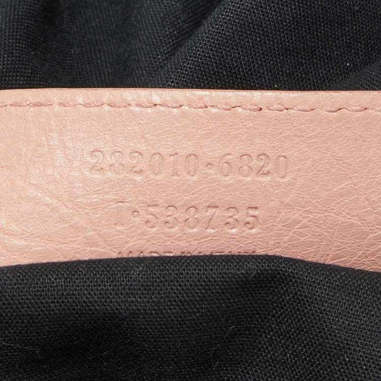 Pre Owned Balenciaga Rose Peche Leather RH Velo Bag