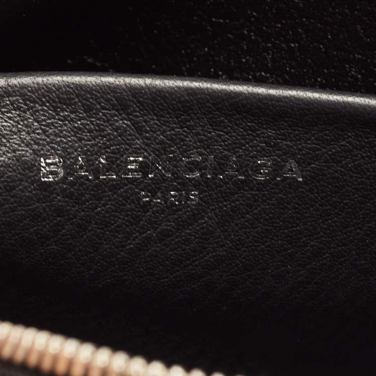 Pre Owned Balenciaga Black Leather Everyday Camera Shoulder Bag